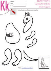 Kk-kangaroo-craft-worksheet